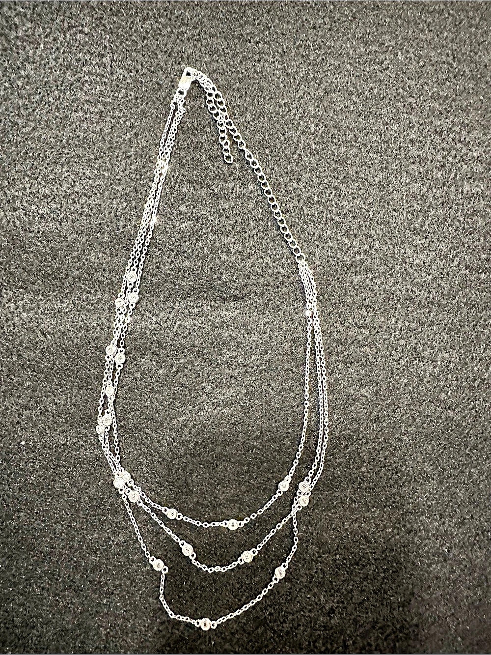 Layered Silver-Tone Chain Necklace